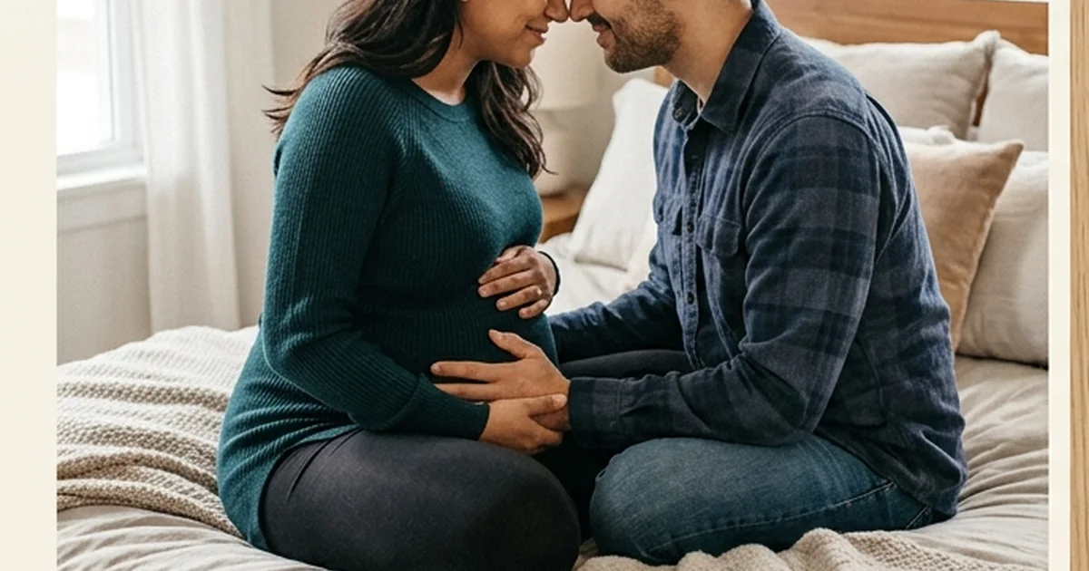 ثنائيٌّ ينتظر مولودًا معًا بدفء